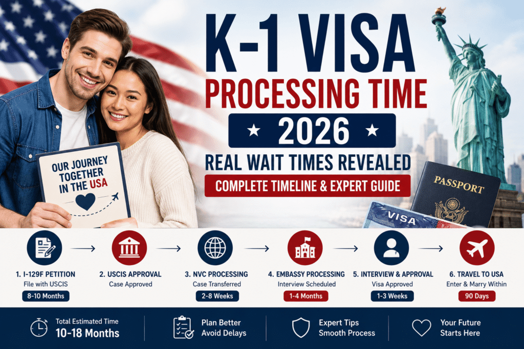 K-1 Visa Processing Time 2026 Timeline for U.S. Citizens Sponsoring Foreign Fiancés